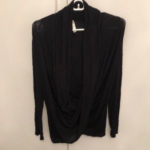 Women’s Black Cowl Neck Top